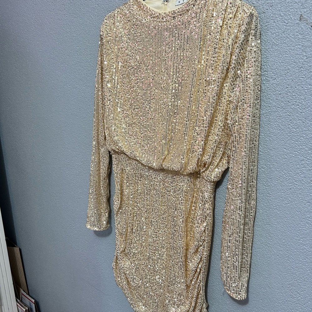 HYFVE Gold Sequin Mini Dress - Picture 5 of 10